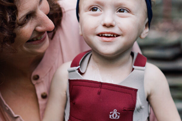 Gus Gear vest, child and mother