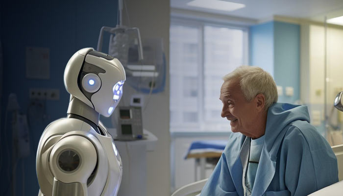 robot with patient